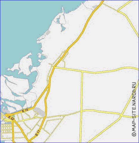 carte de Emirats arabes unis