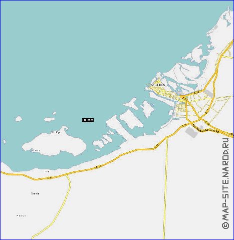 carte de Emirats arabes unis