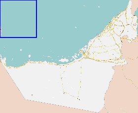 carte de Emirats arabes unis