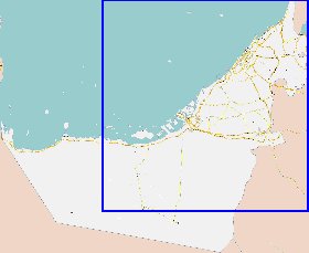 carte de Emirats arabes unis