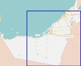 carte de Emirats arabes unis