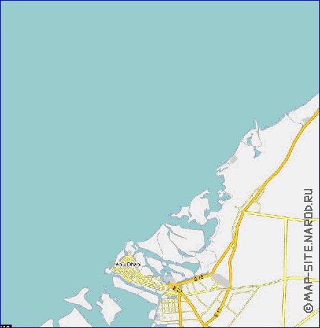 carte de Emirats arabes unis