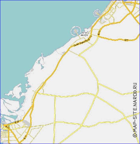 carte de Emirats arabes unis