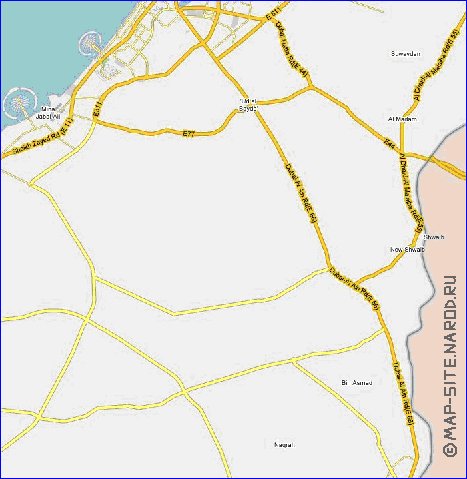 carte de Emirats arabes unis