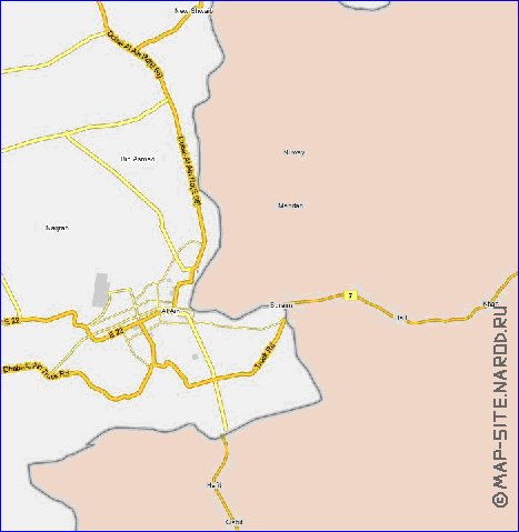 carte de Emirats arabes unis