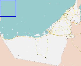 carte de Emirats arabes unis