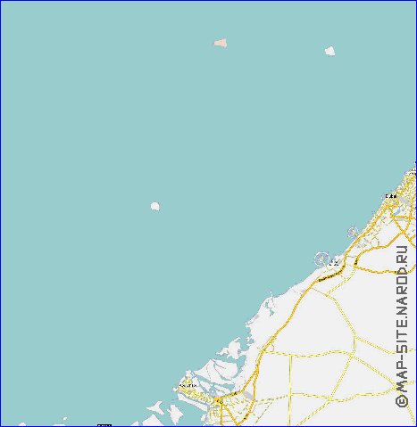 carte de Emirats arabes unis