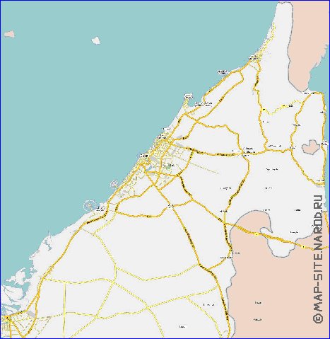 carte de Emirats arabes unis