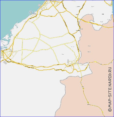 carte de Emirats arabes unis