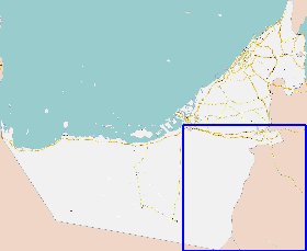 carte de Emirats arabes unis