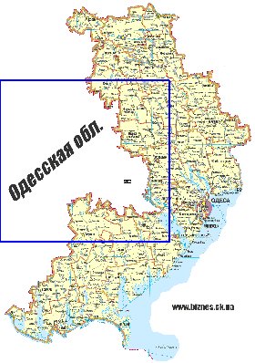 mapa de Odessa do idioma ucraniano