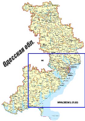 mapa de Odessa do idioma ucraniano