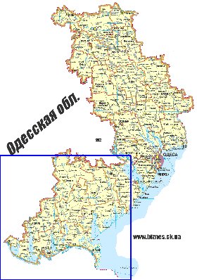 mapa de Odessa do idioma ucraniano