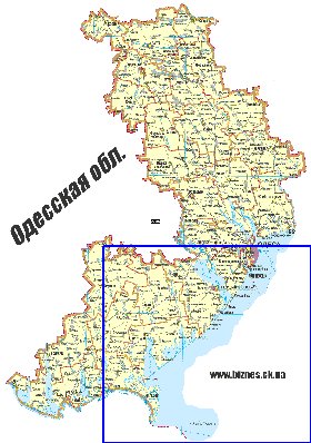 mapa de Odessa do idioma ucraniano