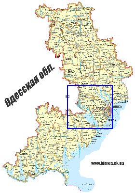 mapa de Odessa do idioma ucraniano