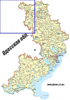 mapa de Odessa do idioma ucraniano