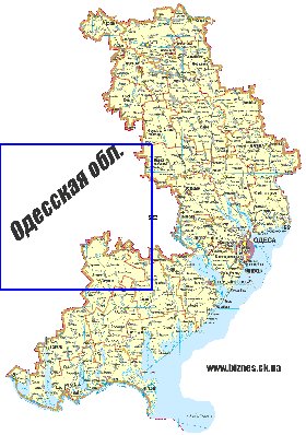 mapa de Odessa do idioma ucraniano