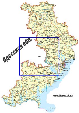 mapa de Odessa do idioma ucraniano