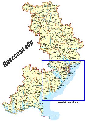 mapa de Odessa do idioma ucraniano