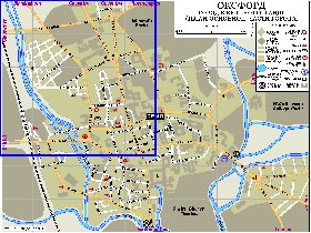 mapa de Oxford em ingles