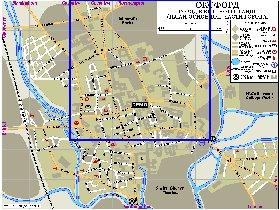 mapa de Oxford em ingles