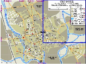 mapa de Oxford em ingles