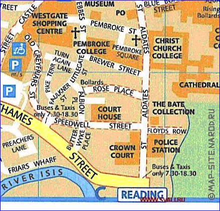 mapa de Oxford