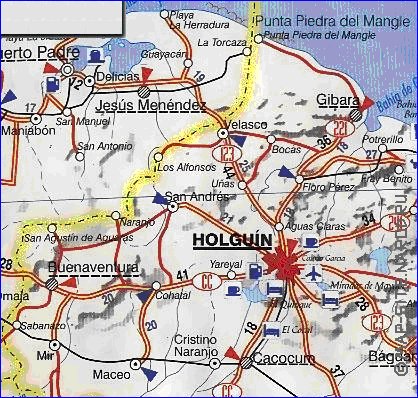 mapa de Holguin