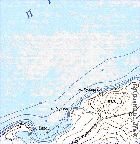 carte de Ile d'Olkhon