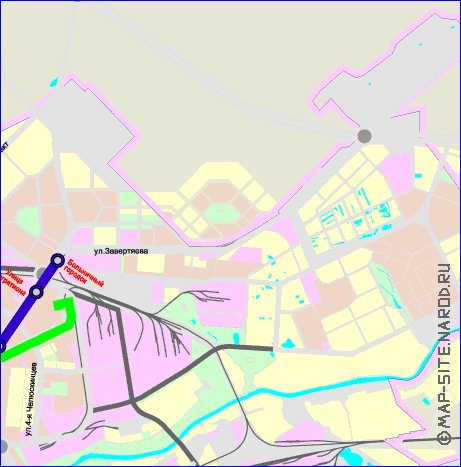 Transport carte de Omsk