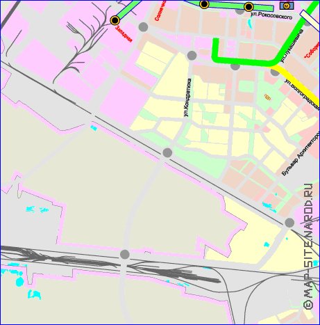 Transport carte de Omsk