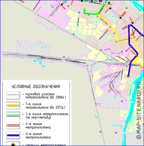 Transport carte de Omsk