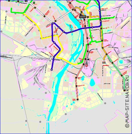 Transport carte de Omsk