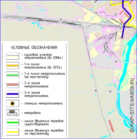 Transport carte de Omsk