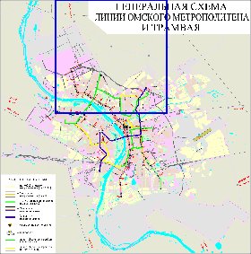 Transport carte de Omsk