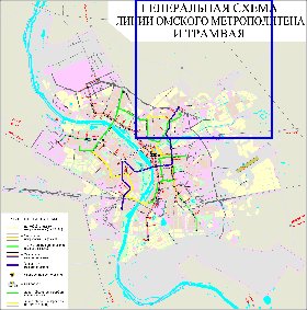 Transport carte de Omsk