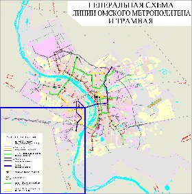 Transport carte de Omsk