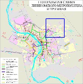 Transport carte de Omsk