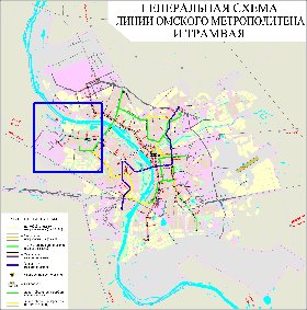 Transport carte de Omsk