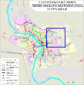 Transport carte de Omsk