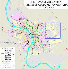 Transport carte de Omsk