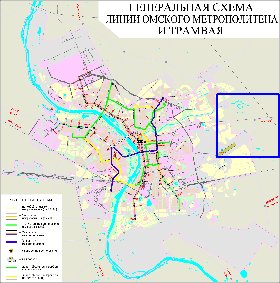 Transport carte de Omsk