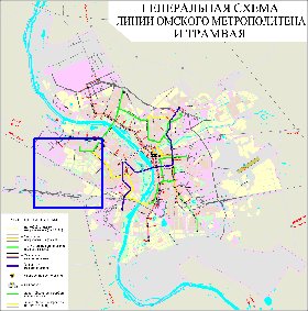 Transport carte de Omsk