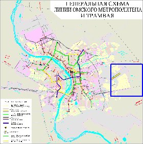 Transport carte de Omsk