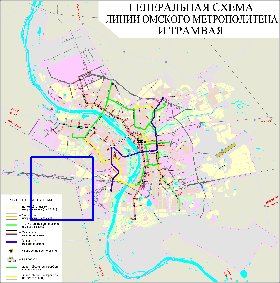 Transport carte de Omsk