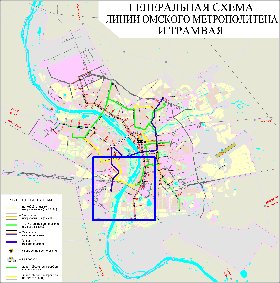 Transport carte de Omsk