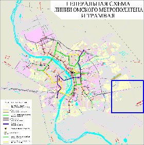 Transport carte de Omsk