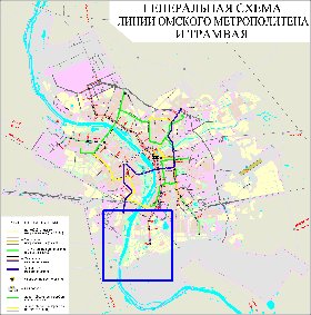 Transport carte de Omsk