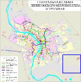 Transport carte de Omsk