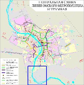 Transport carte de Omsk